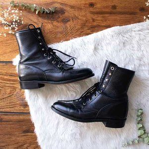 black combat boots size 7.5